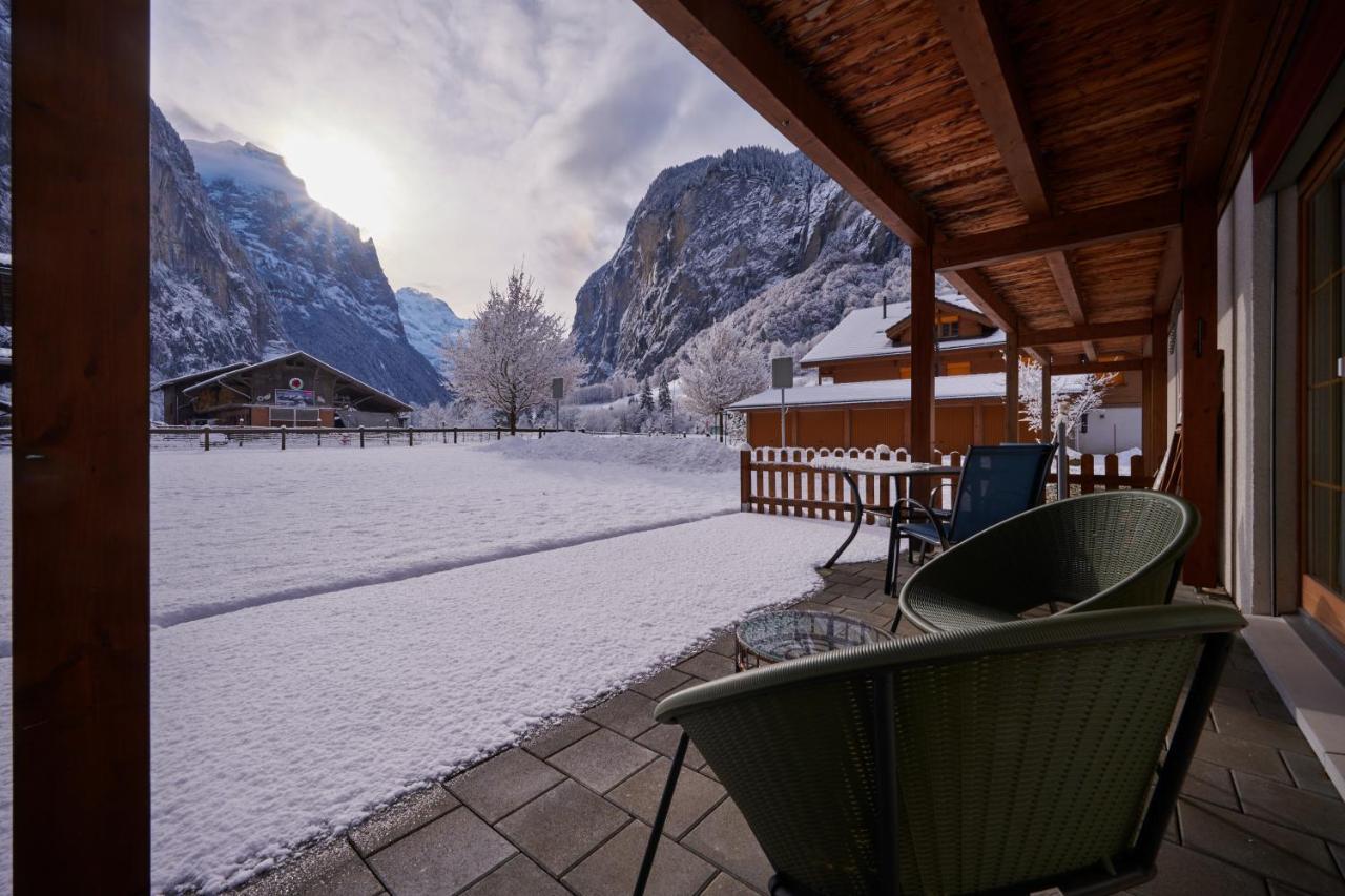 Apartment Truemmelbach, Comfortabl & Cozy, Private Terrace With Best Views Lauterbrunnen Esterno foto